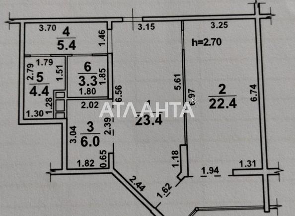 2-кімнатна квартира за адресою вул. Франка Івана (площа 71,1 м²) - Atlanta.ua - фото 21