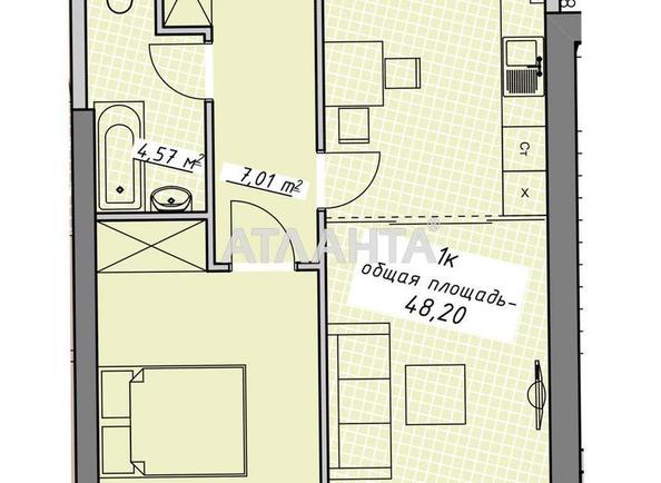 1-комнатная квартира по адресу Курортный пер. (площадь 48,0 м²) - Atlanta.ua - фото 7