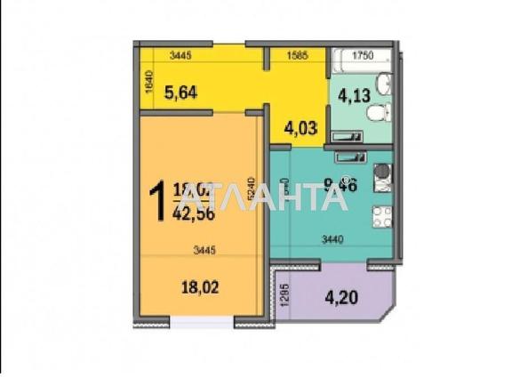 1-кімнатна квартира за адресою вул. Ломоносова (площа 43 м²) - Atlanta.ua - фото 14