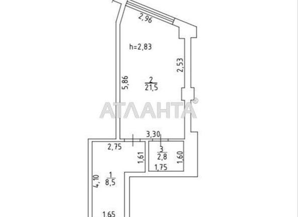 1-room apartment apartment by the address st. Morekhodnyy per (area 34 m²) - Atlanta.ua - photo 10