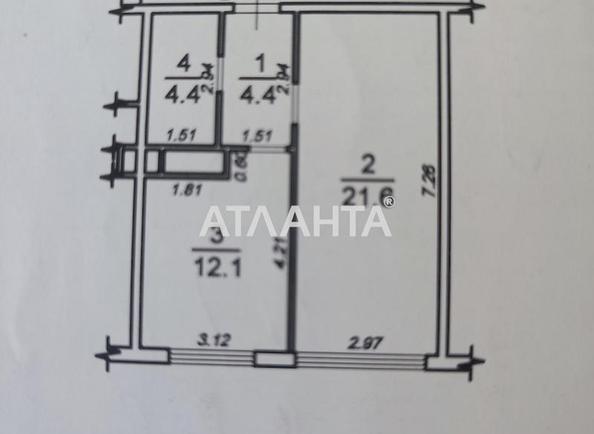1-room apartment apartment by the address st. Zhemchuzhnaya (area 41 m²) - Atlanta.ua - photo 13