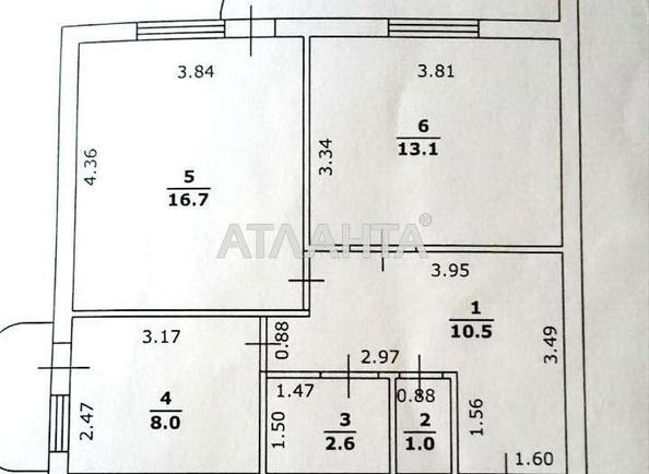 2-rooms apartment apartment by the address st. Dnepropetr dor Semena Paliya (area 56 m²) - Atlanta.ua - photo 18