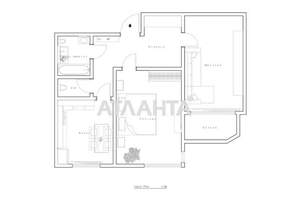 2-кімнатна квартира за адресою Овідіопольська дор. (площа 61 м²) - Atlanta.ua - фото 19