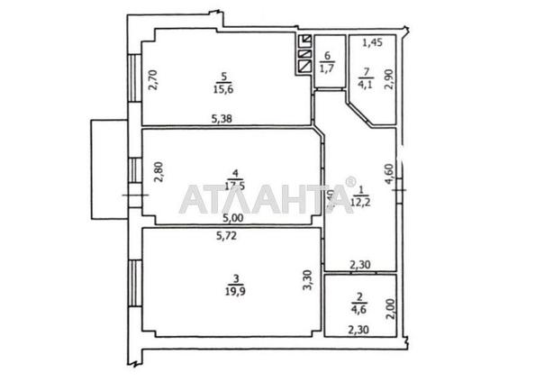 2-rooms apartment apartment by the address st. Zhabotinskogo Proletarskaya (area 76,7 m²) - Atlanta.ua - photo 18