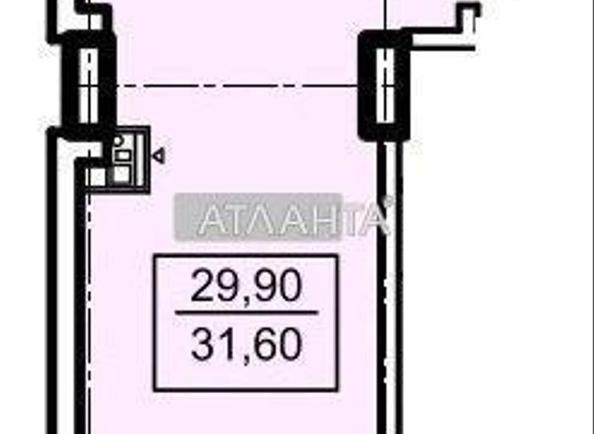 1-комнатная квартира по адресу Тополинный пер. (площадь 31,6 м²) - Atlanta.ua - фото 25