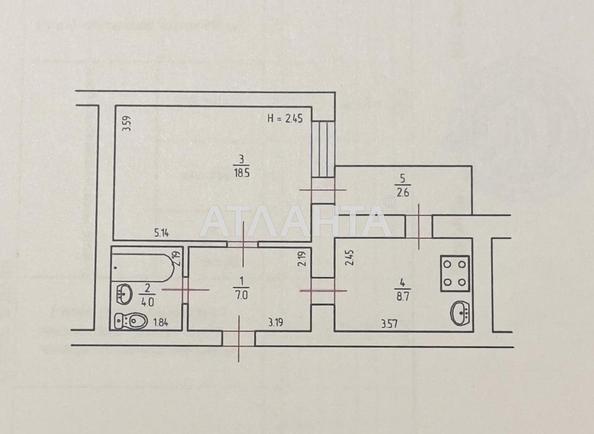 1-кімнатна квартира за адресою вул. Філатова ак. (площа 40,8 м²) - Atlanta.ua - фото 15