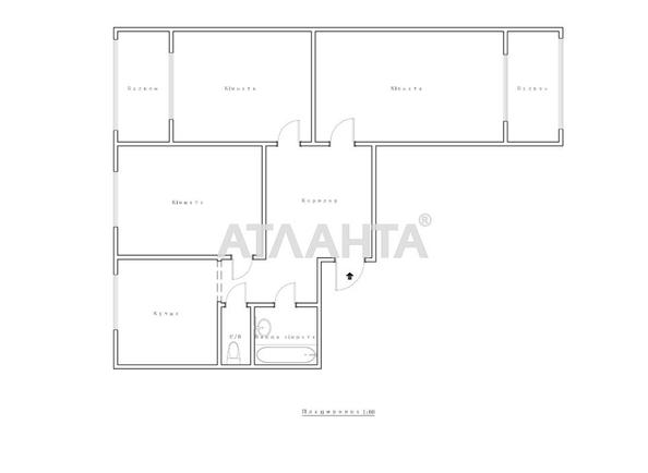 3-кімнатна квартира за адресою Європейського Союзу просп. (площа 75,6 м²) - Atlanta.ua - фото 27