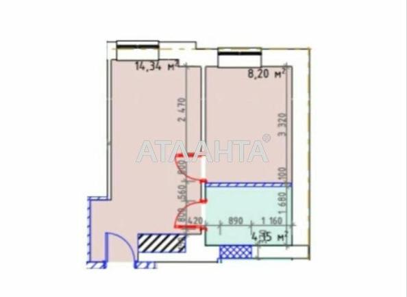 1-room apartment apartment by the address st. Kravtsova pavla per (area 25,5 m²) - Atlanta.ua - photo 11