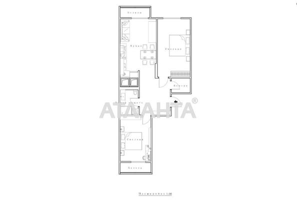 2-комнатная квартира по адресу Леннона Дж. Ул. (площадь 60,6 м²) - Atlanta.ua - фото 20