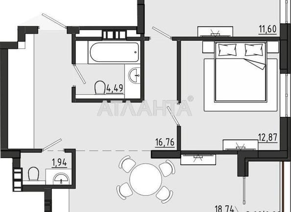 2-rooms apartment apartment by the address st. Chekhova (area 67,3 m²) - Atlanta.ua - photo 5