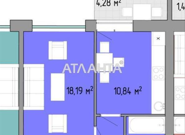1-комнатная квартира по адресу Небесной Сотни пр. (площадь 38 м²) - Atlanta.ua - фото 9
