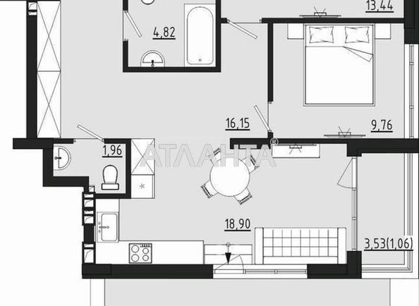 2-кімнатна квартира за адресою вул. Чехова (площа 72,9 м²) - Atlanta.ua - фото 6