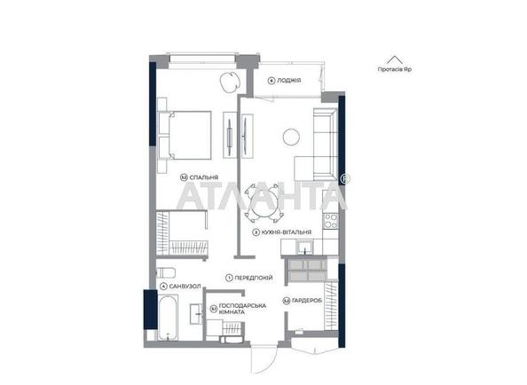1-room apartment apartment by the address st. Ul Antonovicha (area 55,8 m²) - Atlanta.ua - photo 3