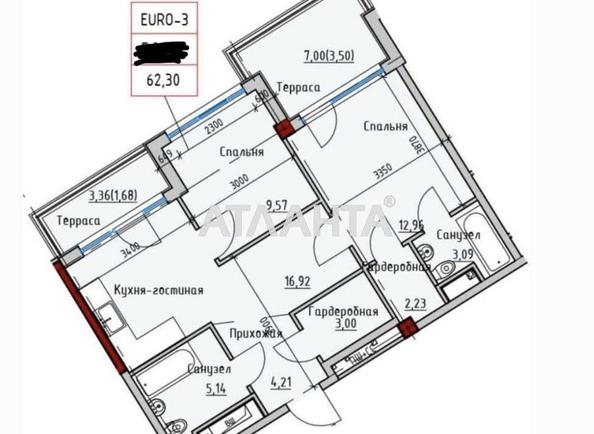 2-rooms apartment apartment by the address st. Sofievskaya Korolenko (area 62,3 m²) - Atlanta.ua - photo 10
