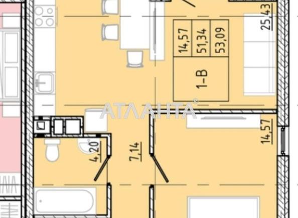 1-room apartment apartment by the address st. Franko Ivana (area 53,1 m²) - Atlanta.ua - photo 2