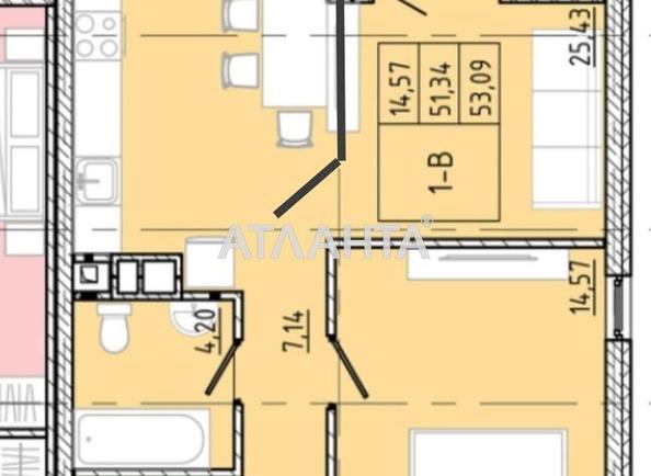 1-room apartment apartment by the address st. Franko Ivana (area 53,1 m²) - Atlanta.ua - photo 3