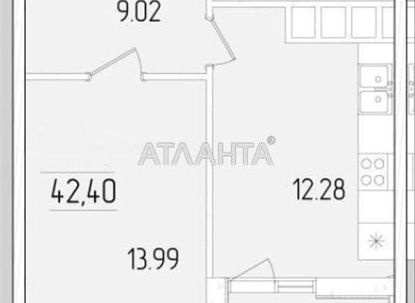 1-room apartment apartment by the address st. Krasnova (area 42,4 m²) - Atlanta.ua - photo 3