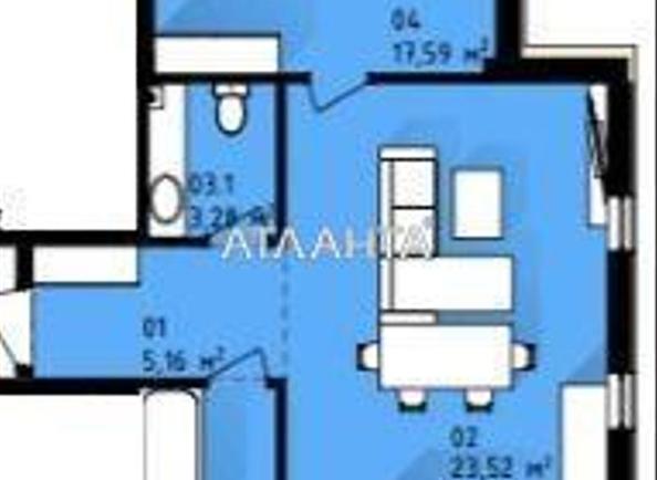 2-комнатная квартира по адресу Днепропетр. Дор. (площадь 69,6 м²) - Atlanta.ua