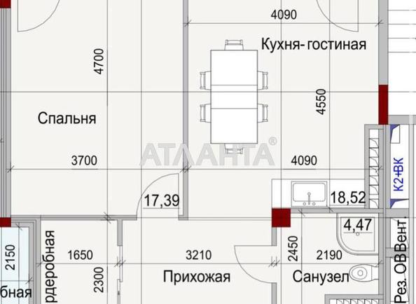 1-room apartment apartment by the address st. Dachnaya (area 54 m²) - Atlanta.ua - photo 8