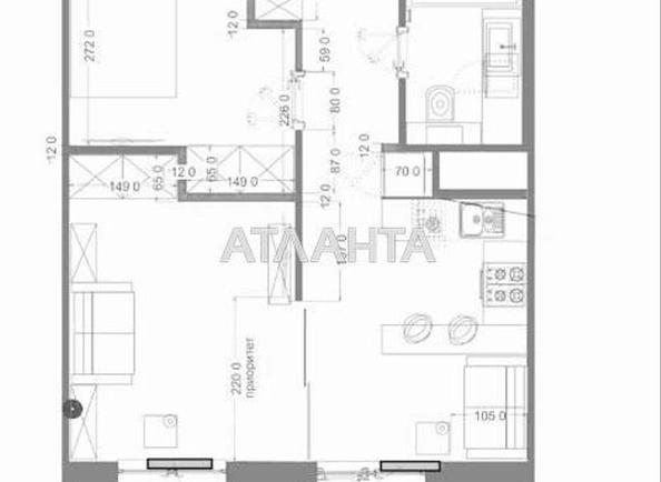 1-кімнатна квартира за адресою вул. Генуезька (площа 42,8 м²) - Atlanta.ua - фото 22