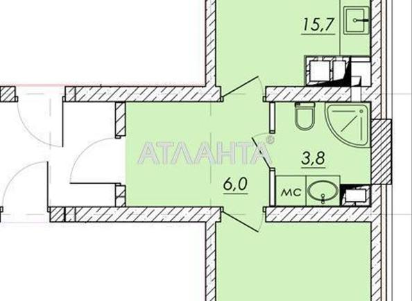1-room apartment apartment by the address st. Prokhorovskaya Khvorostina (area 49,5 m²) - Atlanta.ua - photo 7