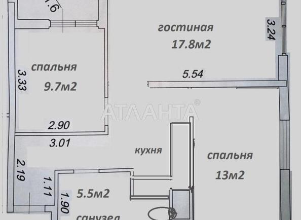 2-rooms apartment apartment by the address st. Krasnova (area 60 m²) - Atlanta.ua - photo 5