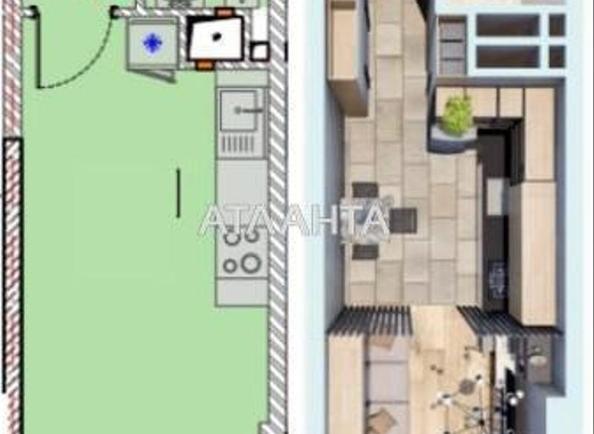 1-room apartment apartment by the address st. Kosvennaya Vegera (area 21,7 m²) - Atlanta.ua - photo 3