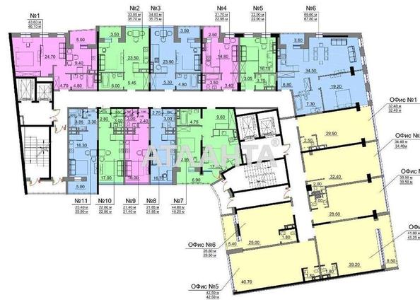 1-room apartment apartment by the address st. Kosvennaya Vegera (area 21,4 m²) - Atlanta.ua - photo 5