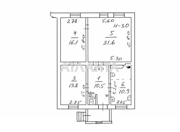 3-комнатная квартира по адресу ул. Серова (площадь 84 м²) - Atlanta.ua - фото 19