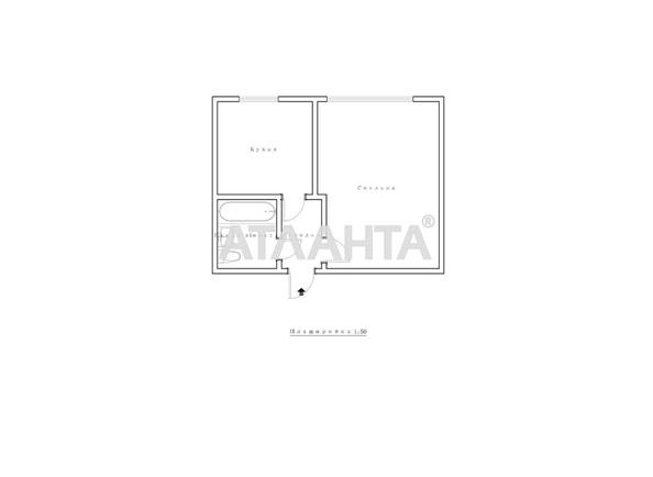1-комнатная квартира по адресу ул. Мельницкая (площадь 21,1 м²) - Atlanta.ua - фото 17