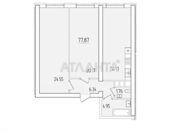 2-rooms apartment apartment by the address st. Krasnova (area 77,9 m²) - Atlanta.ua - photo 2
