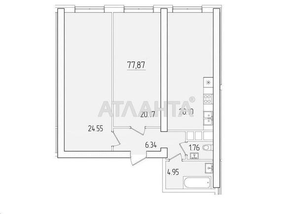 2-rooms apartment apartment by the address st. Krasnova (area 77,9 m²) - Atlanta.ua - photo 2