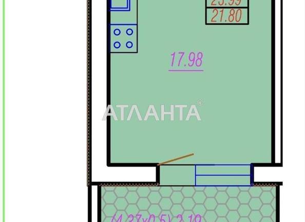 1-room apartment apartment by the address st. Stepovaya (area 24,0 m²) - Atlanta.ua - photo 8