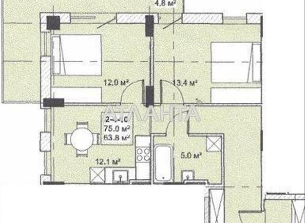 2-rooms apartment apartment by the address st. Bocharova gen (area 63,8 m²) - Atlanta.ua - photo 3