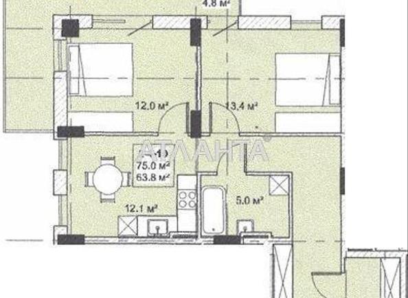 2-rooms apartment apartment by the address st. Bocharova gen (area 63,8 m²) - Atlanta.ua - photo 2