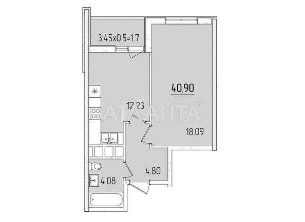 1-room apartment apartment by the address st. Krasnova (area 40,9 m²) - Atlanta.ua - photo 5