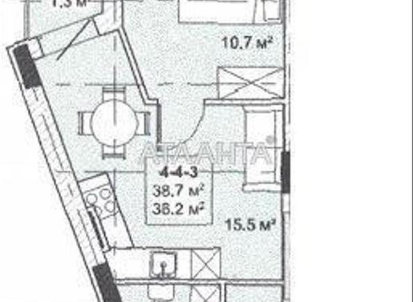 1-room apartment apartment by the address st. Bocharova gen (area 35,2 m²) - Atlanta.ua - photo 2