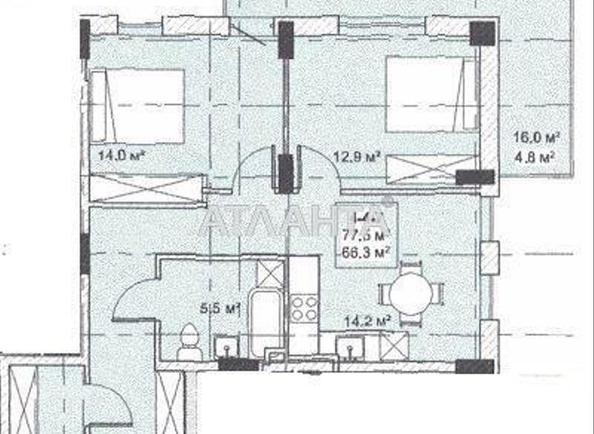 2-rooms apartment apartment by the address st. Bocharova gen (area 64,3 m²) - Atlanta.ua - photo 2
