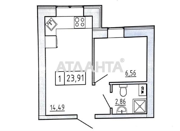 1-комнатная квартира по адресу ул. Спрейса (площадь 23,9 м²) - Atlanta.ua - фото 2
