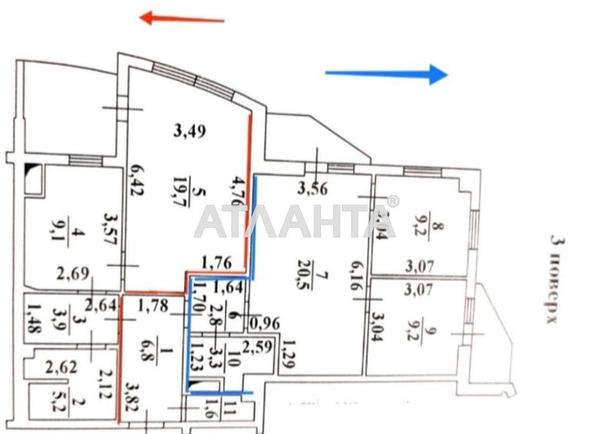 3-комнатная квартира по адресу Люстдорфская дор. (площадь 96,3 м²) - Atlanta.ua - фото 11