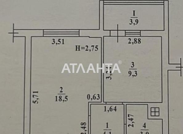 1-room apartment apartment by the address st. Granitnaya (area 39,7 m²) - Atlanta.ua - photo 4