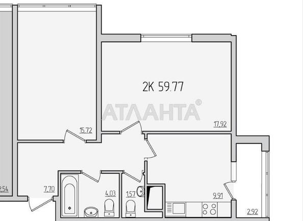 2-кімнатна квартира за адресою вул. Перлинна (площа 60 м²) - Atlanta.ua - фото 22