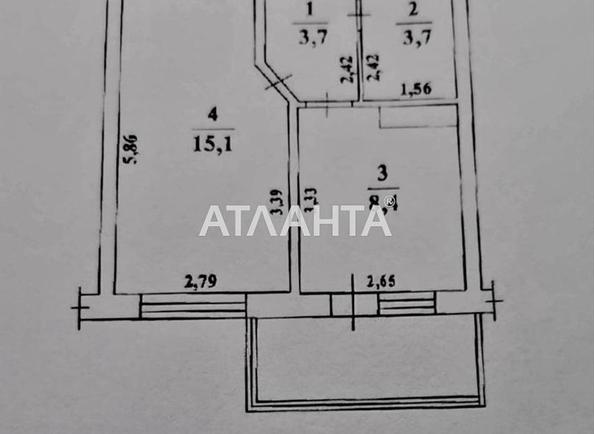 1-room apartment apartment by the address st. Zhemchuzhnaya (area 35 m²) - Atlanta.ua - photo 6