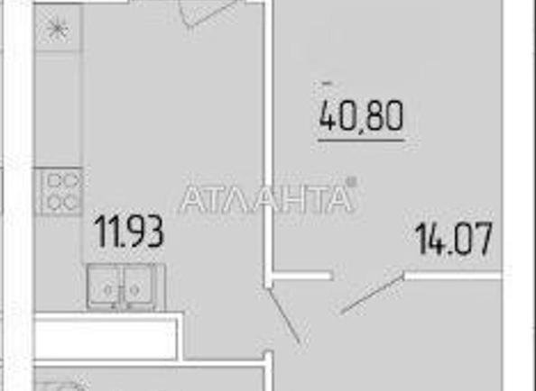 1-кімнатна квартира за адресою вул. Краснова (площа 40,8 м²) - Atlanta.ua - фото 3