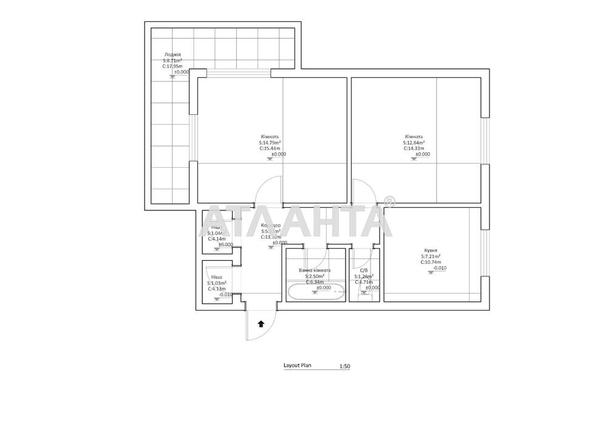 2-комнатная квартира по адресу ул. Варненская (площадь 49 м²) - Atlanta.ua - фото 27