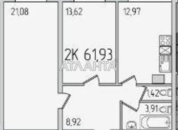 2-rooms apartment apartment by the address st. Sakharova (area 62 m²) - Atlanta.ua - photo 3