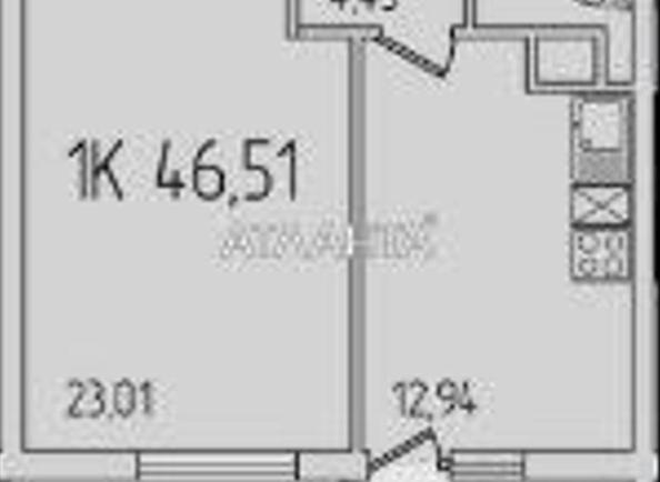 1-кімнатна квартира за адресою вул. Сахарова (площа 46,8 м²) - Atlanta.ua - фото 2