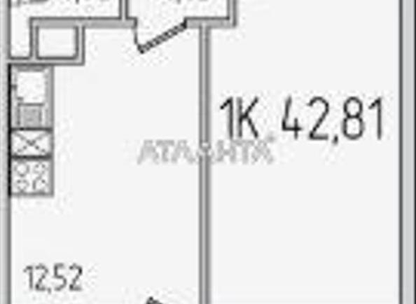 1-кімнатна квартира за адресою вул. Сахарова (площа 42,2 м²) - Atlanta.ua - фото 2