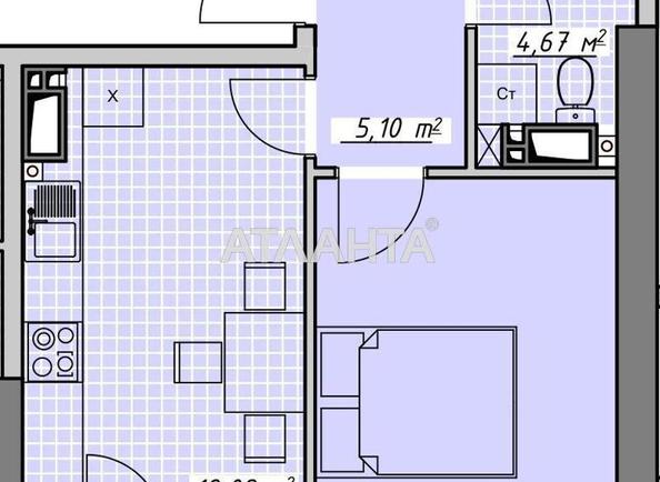 1-room apartment apartment by the address st. Kurortnyy per (area 37,7 m²) - Atlanta.ua