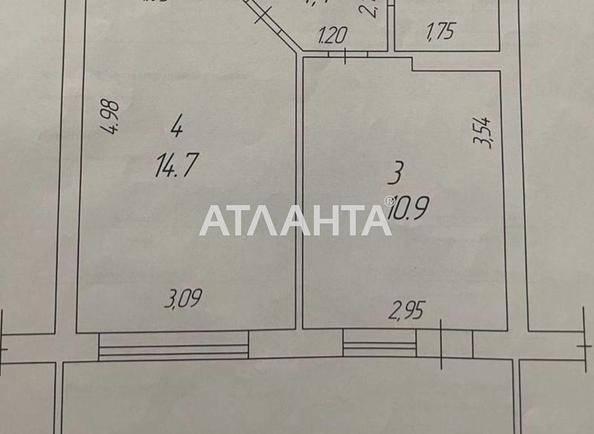 1-room apartment apartment by the address st. Zhemchuzhnaya (area 44,7 m²) - Atlanta.ua - photo 3